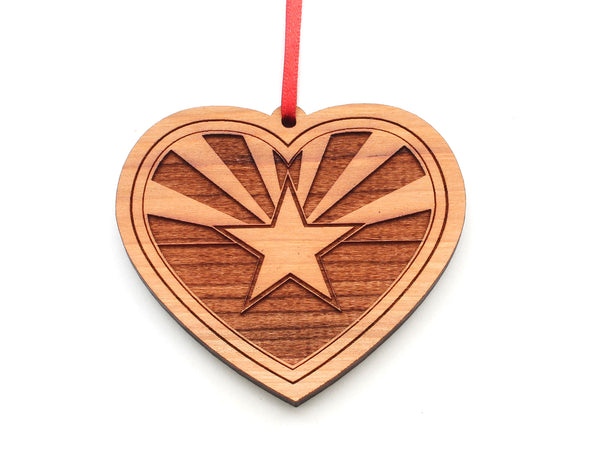 Arizona State Flag Heart Shaped