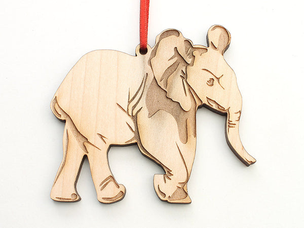 African Elephant Calf Ornament - Nestled Pines