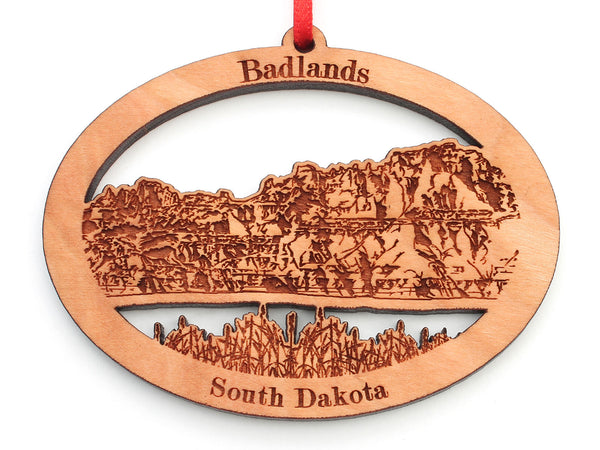 Badlands Rock Formation Oval Ornament