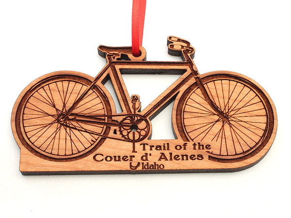 Birds Nest Bicycle Custom Ornament