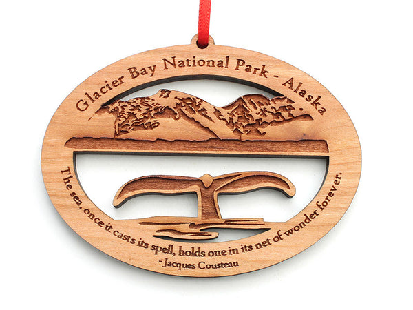 Glacier Whale Fluke Ornament - Nestled Pines