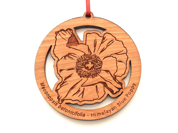 Himalayan Blue Poppy Flower Ornament