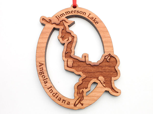 City of Angola Jimmerson Lake Custom Ornament - Nestled Pines