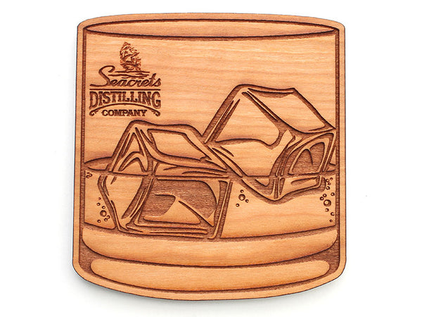 Seacrets Distilling Company Lowball Rocks Coaster (Set of 4)