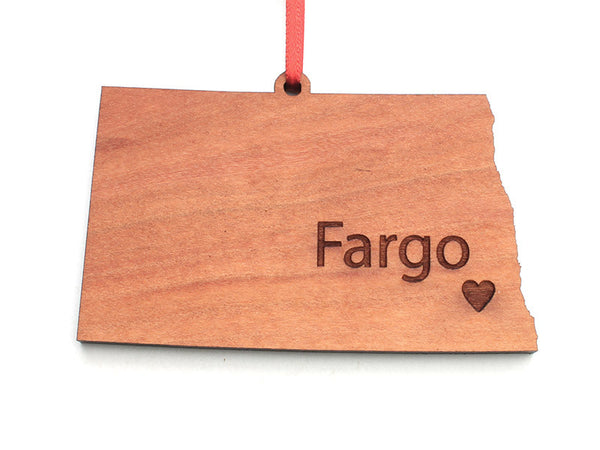 North Dakota State Ornament - Nestled Pines