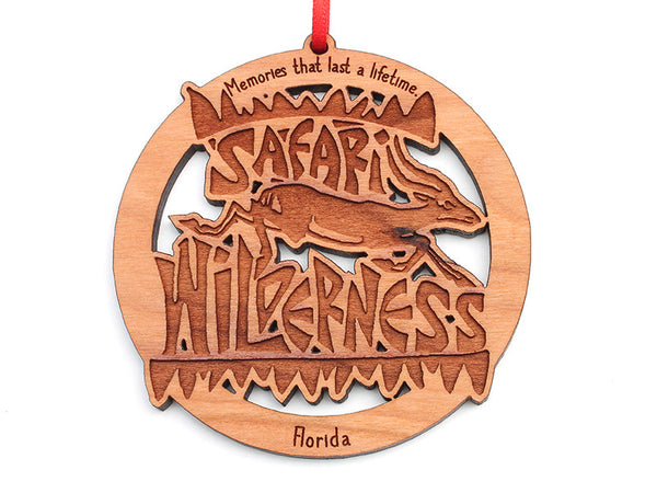 Safari Wilderness Custom Logo Ornament - Nestled Pines