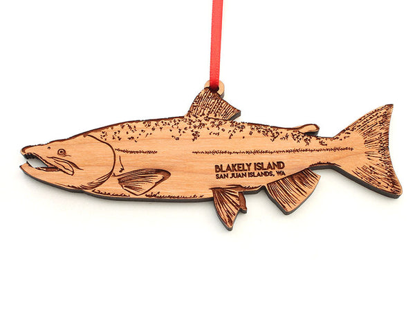 Blakely Island Salmon Ornament