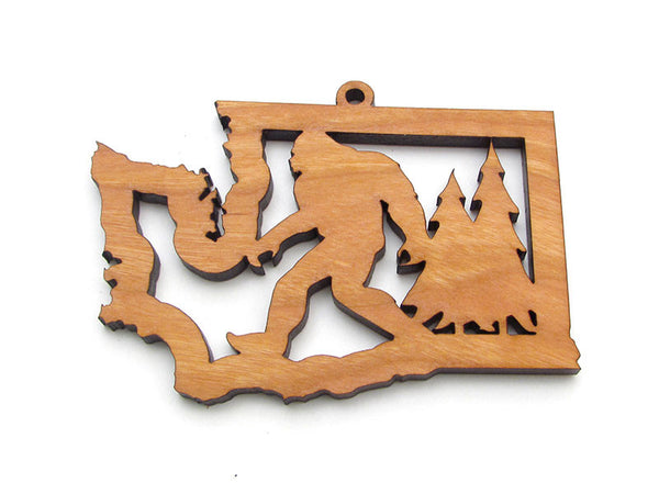 Washington State Sasquatch Ornament - Nestled Pines