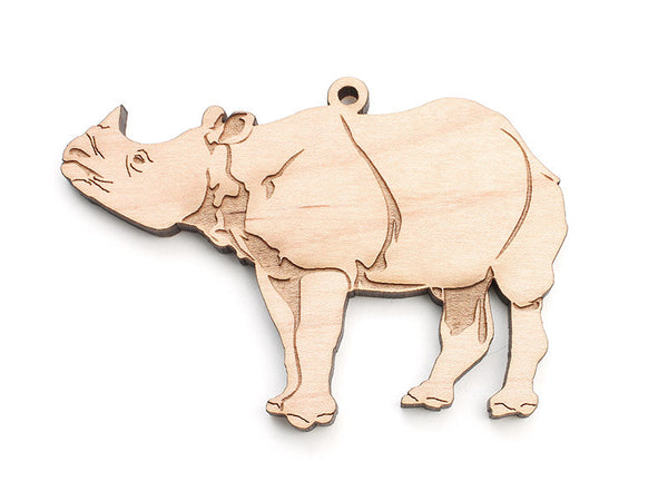 White Rhinoceros Ornament - Nestled Pines