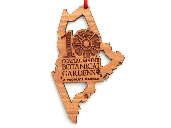 Coastal Maine Botanical Gardens Maine State 10 Year Logo Insert Ornament