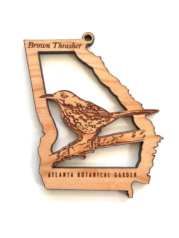 Brown Thrasher Georgia State Bird Ornament