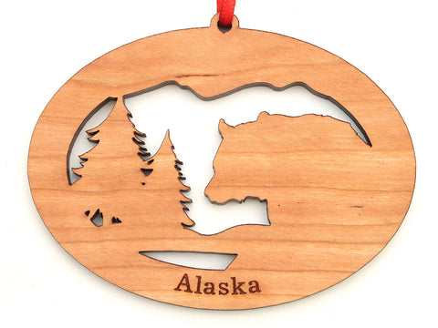 Alaska Black Bear Northwoods Ornament