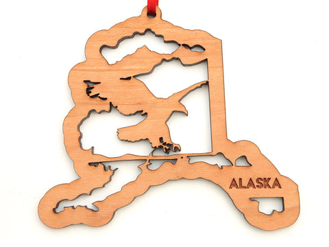 Alaska State Bald Eagle Insert Ornament