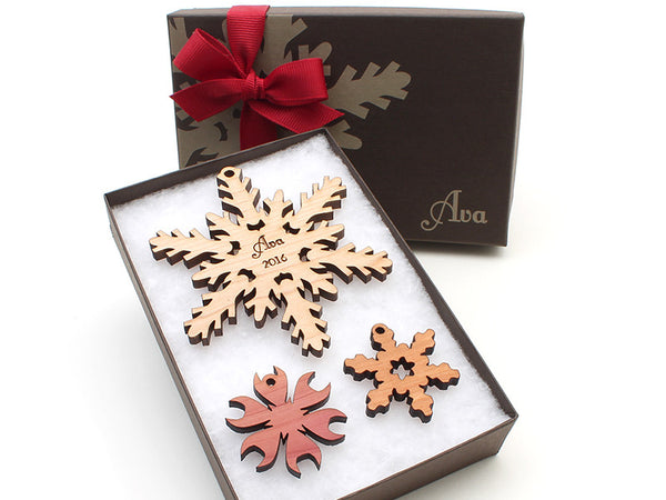 Custom Snowflake Christmas Ornament - New 2016 - Nestled Pines - 3