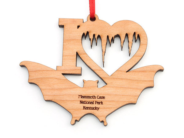 Mammoth Cave Heart Bat Ornament - Nestled Pines