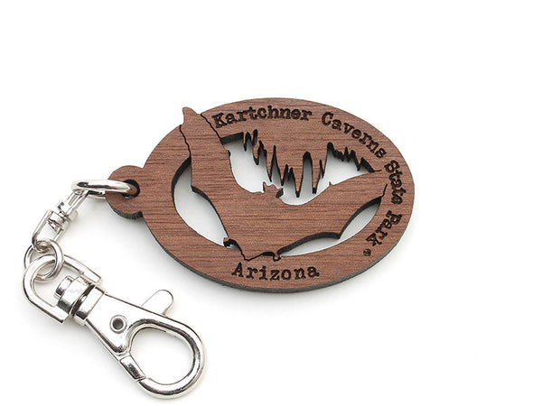 Kartchner Caverns Bat Custom Key Chain - Nestled Pines