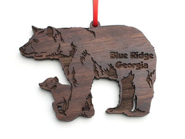 Blue Ridge Black Bear with Cub Ornament - Nestled Pines