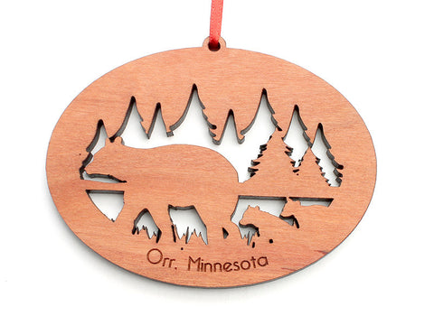 Northwoods Bear and Cubs Ornament - Nestled Pines
