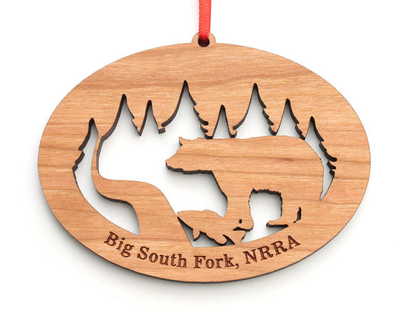 Big South Fork Bear Fish NW Ornament - Nestled Pines