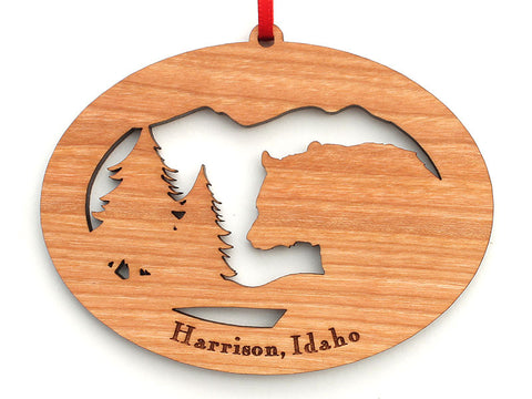 Birds Nest Harrison Bear Custom Ornament