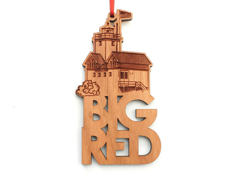 Home & Co Big Red Custom Text Ornament - Nestled Pines