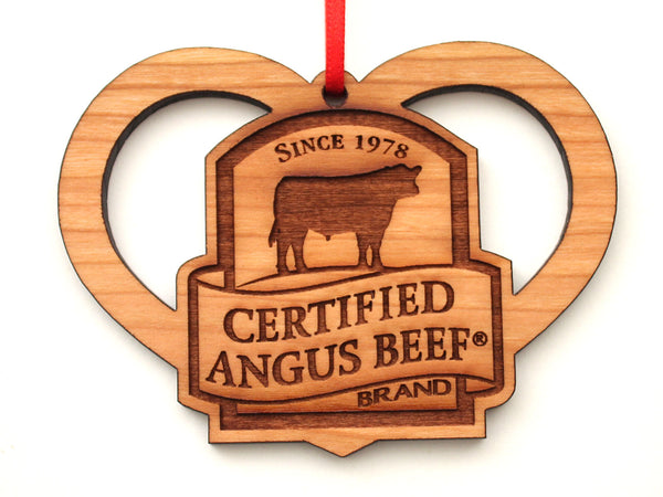 Certified Angus Logo Heart Ornament