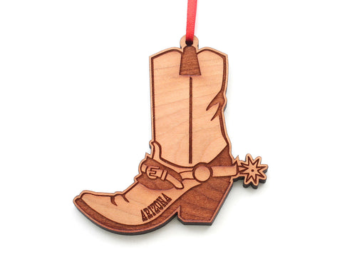Western Boot with Spur Ornament
