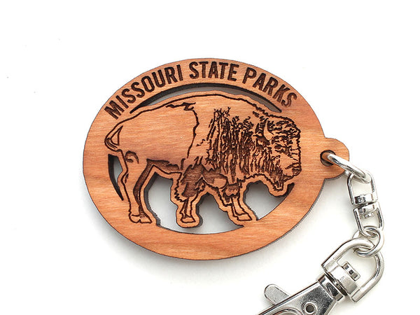 Missouri State Parks Bison Key Chain