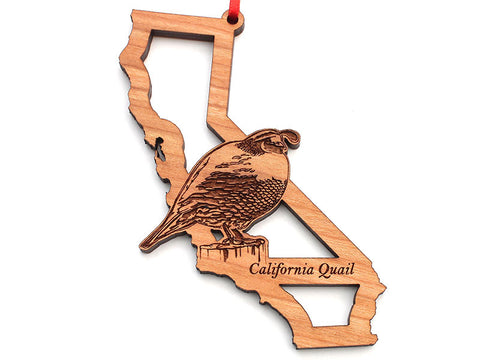 California State Bird Ornament - California Quail