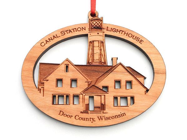 Canal Station Lighthouse Ornament - Nestled Pines