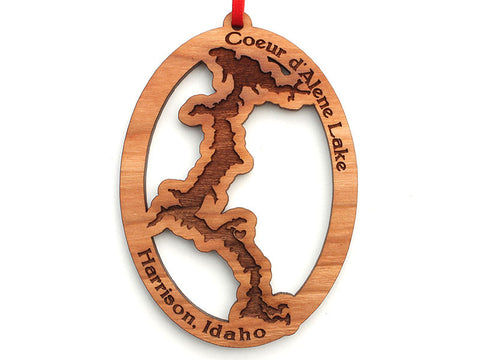 Birds Nest Coeur d'Alene Lake Ornament