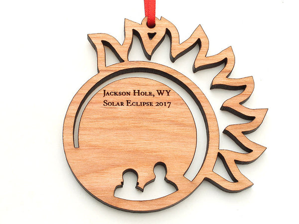 Wyoming Outfitters Solar Eclipse Couple Ornament