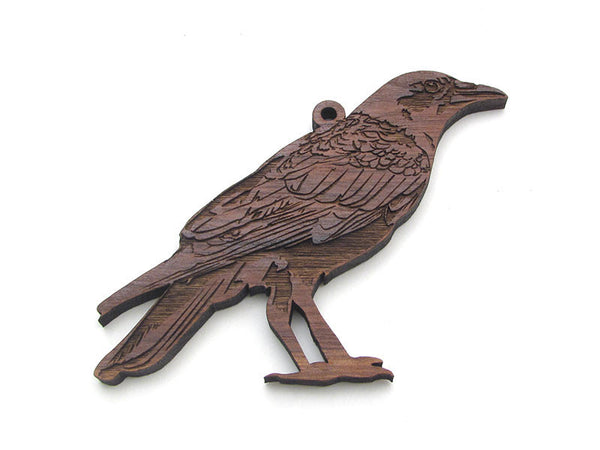 American Crow Ornament - Nestled Pines