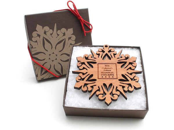 HOM Custom Snowflake Ornament - Nestled Pines - 2