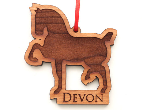 Devon Horse Show Horse Only Logo Ornament