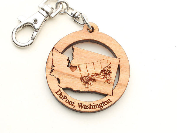 DuPont Covered Wagon Oregon Key Chain