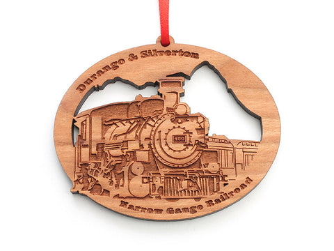 Durango & Silverton Custom Train Engine Ornament - Nestled Pines