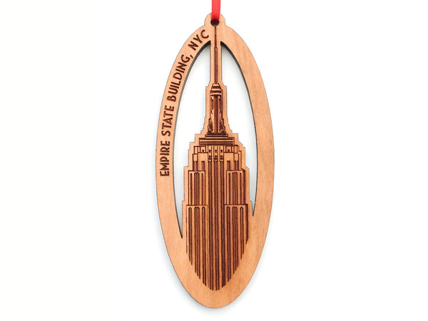 New York City Empire State Building Oval Ornament