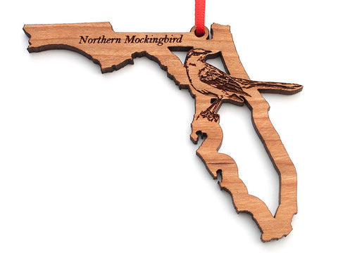 Florida State Bird Ornament - Northern Mockingbird