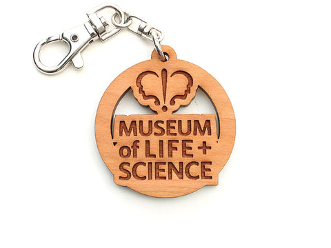 Museum of Life & Science Custom Key Chain - Nestled Pines