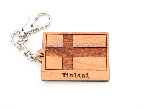 Touch of Finland Flag Key Chain