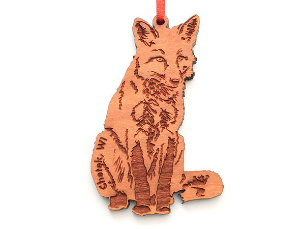 Lucky Day Fox Ornament ND - Nestled Pines