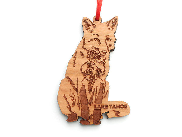 Lake Tahoe Fox Ornament - Nestled Pines