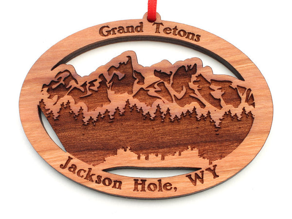 Wyoming Outfitters Grand Tetons Oval Ornament