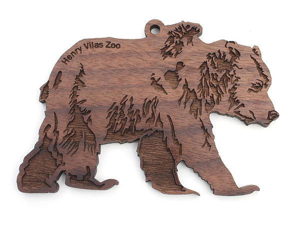 Henry Vilas Grizzly Bear Ornament
