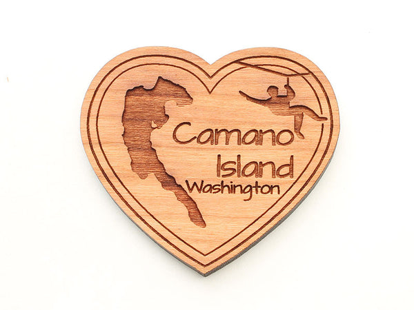 Canopy Tours Camano Island Heart Magnet