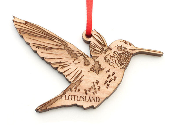 Lotusland Hummingbird Ornament