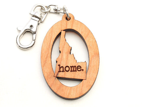 Birds Nest Harrison Idaho State Shape Key Chain