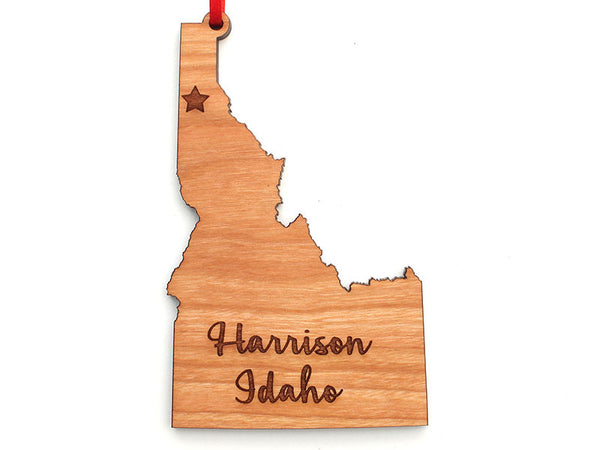 Birds Nest Idaho State Engraved Harrison Ornament