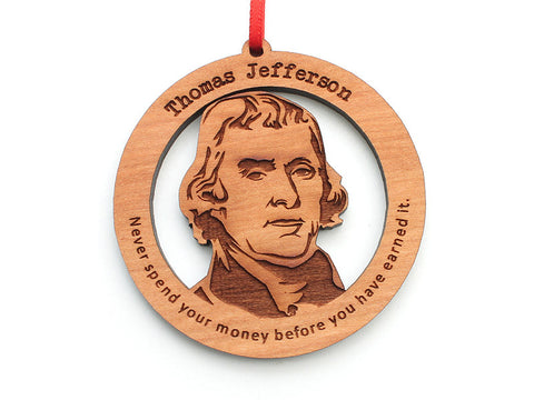 Thomas Jefferson Ornament - Nestled Pines